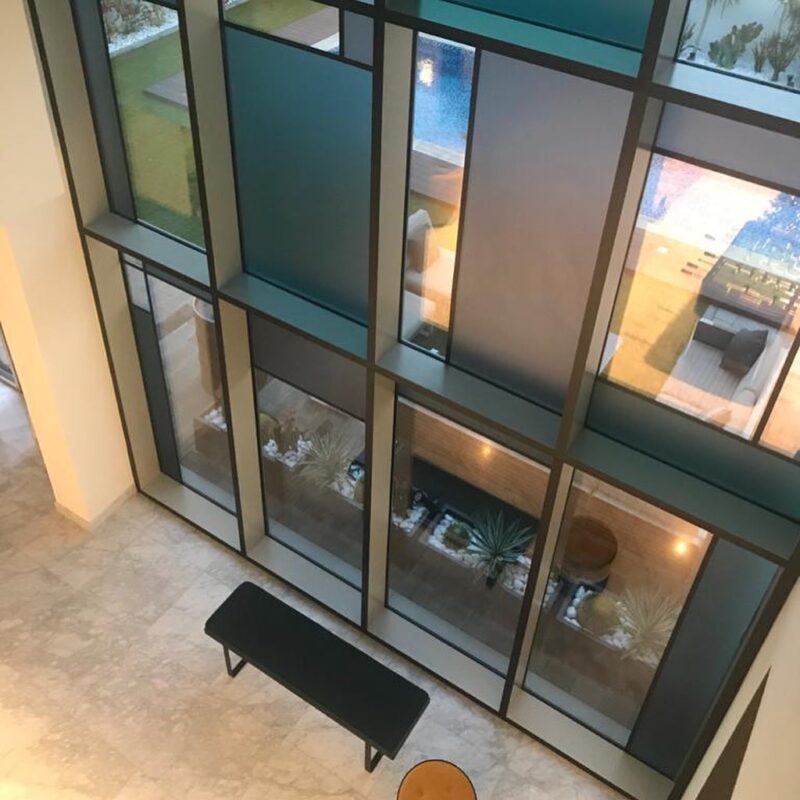 Luxury apartment glass works